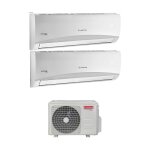 Ariston - climatiseur dual split r�versible prios 9000 + 12000 btu r - 32 wi - fi optionnel 9 + 12 dual ...