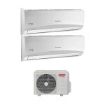 Ariston - climatiseur dual split r�versible prios 9000 + 9000 btu r - 32 wi - fi optionnel 9 + 9 dual ...