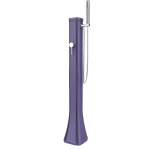 Arkema design - happy go - douche solaire de voyage, basse, avec douchette mobile, violet (hg140 / 4005) ...
