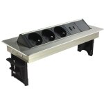 Arlux lighting bloc prises pivotant 3 prises + ports 1 usb - 1 usb c