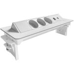 Arlux lighting - bloc prises pivotant 3 prises + ports 1 usb - 1 usb c - blanc