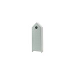 M&s - armoire 1 porte 58x37x171, 5 cm en pin vert menthe et blanc - casmy