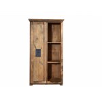Massivmoebel24 - armoire 100x60 manguier laqu bois naturel railway 116