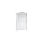 Inter link - armoire 2 portes en pin massif blanc - chambery