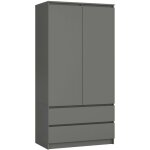 Akord ? armoire enfant 90 cm ? 2 portes battantes ? 2 tiroirs avec guides � rouleaux ? 4 �tag�res ? panneau ...