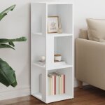 Armoire d'angle blanc 33x33x100 cm agglom�r�