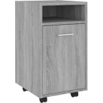 Armoire appoint � roues sonoma gris 33x38x60