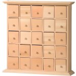 Armoire - artemio - meuble 25 tiroirs en bois - calendrier de l'avent r�utilisable