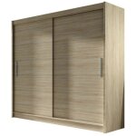 Mobilier1 - armoire closico 100, sonoma chne, 215x180x58cm, portes d'armoire: coulissantes, nombre d'tagres ...