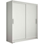 Mobilier1 - armoire closico 103, blanc, 200x150x58cm, portes d'armoire: coulissantes, nombre d'étagères: ... Mobilier1 - armoire closico 103, blanc, 200x150x58cm, portes d'armoire: coulissantes, nombre d'étagères: ...