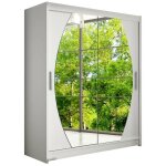 Mobilier1 - armoire closico 121, blanc, 200x150x58cm, portes d'armoire: coulissantes, nombre d'étagères: ... Mobilier1 - armoire closico 121, blanc, 200x150x58cm, portes d'armoire: coulissantes, nombre d'étagères: ...