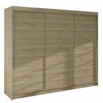 Mobilier1 - armoire closico 159, sonoma ch�ne, 215x200x58cm, portes d'armoire: coulissantes, nombre d'�tag�res ...