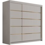 Mobilier1 - armoire closico 185, cachemire, 215x200x58cm, portes d'armoire: coulissantes, nombre d'�tag�res: ...
