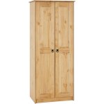 Idimex - armoire en pin barrio style mexicain, 2 portes, finition teint�e / cir�e