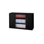 Armoire basse à rideaux démontables largeurs spécifiques 100 x 160 cm unicolore - noir - maxiburo Armoire basse à rideaux démontables largeurs spécifiques 100 x 160 cm unicolore - noir - maxiburo
