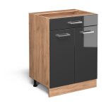 Meuble cuisine r - line, anthracite haute brillance, 60 cm avec tiroir, sans plan de travail vicco Meuble cuisine r - line, anthracite haute brillance, 60 cm avec tiroir, sans plan de travail vicco