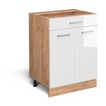 Meuble cuisine r - line, blanc haute brillance, 60 cm avec tiroir, sans plan de travail vicco Meuble cuisine r - line, blanc haute brillance, 60 cm avec tiroir, sans plan de travail vicco