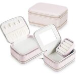 Armoire � bijoux - - bo�te � bijoux voyage, petite bo�te � bijoux avec miroir pour bagues, boucles d'oreille, ...