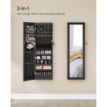 Armoire  bijoux, meuble de rangement mural pour colliers, boucles d?oreilles, placard  accessoires, ...