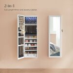 Songmics - armoire à bijoux, meuble de rangement mural pour colliers, boucles d'oreilles, placard à accessoire ... Songmics - armoire à bijoux, meuble de rangement mural pour colliers, boucles d'oreilles, placard à accessoire ...