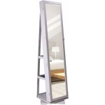 Armoire  bijoux sur pied, armoire de rangement cosmtiques avec miroir plein longueur, rangement bijoux ...