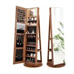 Relax4life - armoire à bijoux rotative à 360° avec miroir et lumières led 3 couleurs, organisateur pour ... Relax4life - armoire à bijoux rotative à 360° avec miroir et lumières led 3 couleurs, organisateur pour ...