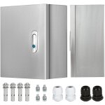 Armoire de commande / bo�te de distribution en acier inoxydable, bo�te de jonction 30 x 25 x 14 cm, bo�te ...