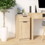 Bonnevie - armoire de bureau meuble de rangement - style contemporain chne sonoma 33, 5x50x75 cm bois ...