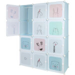 Yongqing - armoire chambre d'enfant modulable motifs ludiques plastique �tag�re de rangement pour la ...