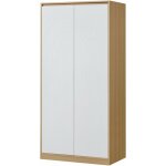 Armoire de chambre garde - robe moderne meuble de rangement intemporel avec 4 tagres mdf 176 x 80 x ...