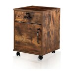 Clipop - armoire de classement, 40x40x57cm verrouillable en bois avec 1 espace de rangement, pour la ...