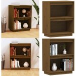 Vidaxl - armoire console marron miel 60x34x75 cm bois de pin solide - buffet - meuble tv - commode - ... Vidaxl - armoire console marron miel 60x34x75 cm bois de pin solide - buffet - meuble tv - commode - ...