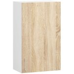 Armoires de cuisine haute akord w50 lima h720 blanc 50 cm 1 porte faade chne sonoma 2 tagres 50x30, ...