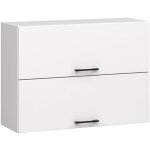 Armoires de cuisine haute akord w80 oliwia g2 blanc 80 cm 2 portes faade blanche 2 tagres 80x30x58 ...