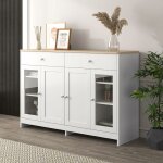 Armoire cuisine buffet meuble de rangement avec armoire et tiroirs, table de console pour salon, salle ...