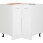 Armoire de cuisine plancher d'angle design moderne, armoire etagre de rangement, blanc 75, 5x75, 5x80, ...