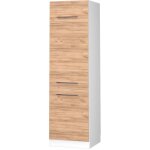 Vicco - armoire pour frigo fame - line, chne de force dor, 60 cm