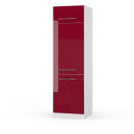 Vicco - armoire pour frigo fame - line, rouge bordeaux haute brillance, 60 cm Vicco - armoire pour frigo fame - line, rouge bordeaux haute brillance, 60 cm