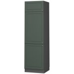 Vicco - armoire pour frigo fame - line, vert or campagne, 60 cm