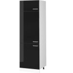 Vicco - armoire pour frigo r - line, noir haute brillance, 60 cm Vicco - armoire pour frigo r - line, noir haute brillance, 60 cm