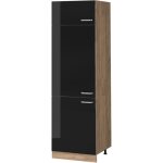 Vicco - armoire pour frigo r - line, noir haute brillance, 60 cm Vicco - armoire pour frigo r - line, noir haute brillance, 60 cm