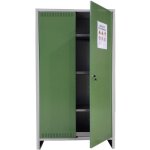 Prometal - armoire pour kit pesticides en tole galvanise'e avec double porte 100x40x179 cm avec bac de ...