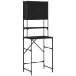 Armoire de machine à laver noir 68x48, 5x194 cm vidaxl noir Armoire de machine à laver noir 68x48, 5x194 cm vidaxl noir