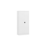Sans marque - armoire métal blanc portes battantes union h 195 cm - maxiburo Sans marque - armoire métal blanc portes battantes union h 195 cm - maxiburo