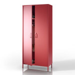Armoire m�tallique flavio, 800 x 1850 x 450 mm, modern: rouge
