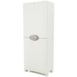 Pegane - armoire meuble de rangement 2 portes intérieur / extérieur coloris beige - longueur 70 x profondeur ... Pegane - armoire meuble de rangement 2 portes intérieur / extérieur coloris beige - longueur 70 x profondeur ...