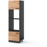 Vicco - armoire micro - ondes r - line, chne de force dor, 60 cm