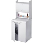 Armoire surlaveuse en pvc en kit avec triple étagère h. 79 cm Armoire surlaveuse en pvc en kit avec triple étagère h. 79 cm