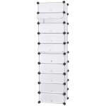 Songmics - calicosy - Étagère à chaussures 10 compartiments modulable - l43 cm Songmics - calicosy - Étagère à chaussures 10 compartiments modulable - l43 cm