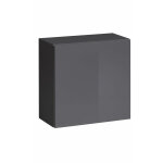Armoire murale 1 porte meuble de rangement 60x60x30cm 2 compartiments mod�le berit 60x60 gris finition ...